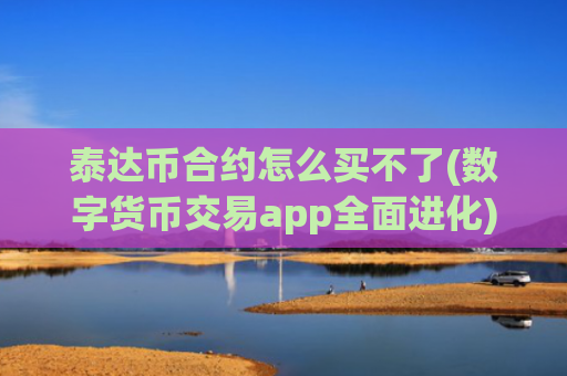 泰达币合约怎么买不了(数字货币交易app全面进化)