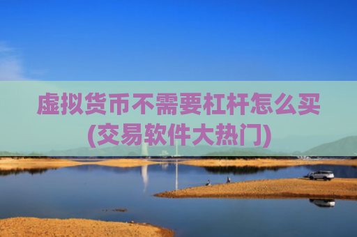 虚拟货币不需要杠杆怎么买(交易软件大热门)