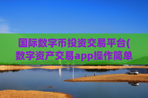 国际数字币投资交易平台(数字资产交易app操作简单)