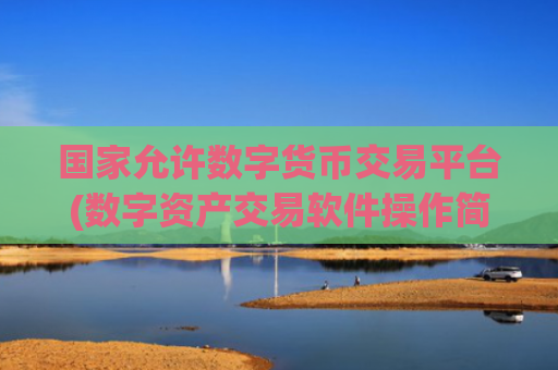 国家允许数字货币交易平台(数字资产交易软件操作简单)