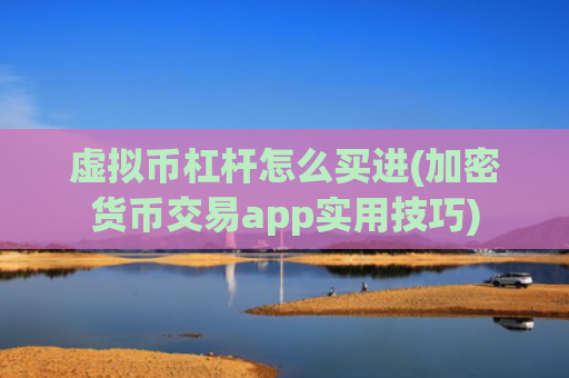 虚拟币杠杆怎么买进(加密货币交易app实用技巧)