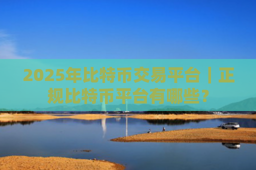 2025年比特币交易平台|正规比特币平台有哪些?