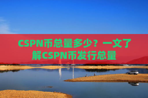 CSPN币总量多少？一文了解CSPN币发行总量