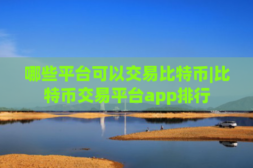 哪些平台可以交易比特币|比特币交易平台app排行