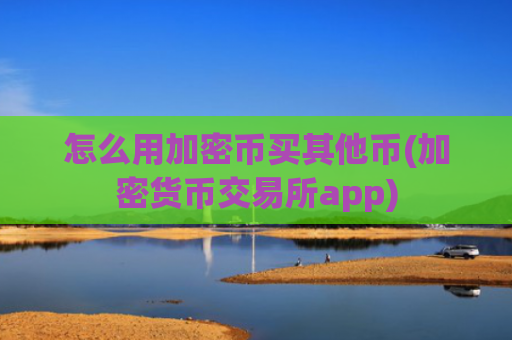 怎么用加密币买其他币(加密货币交易所app)