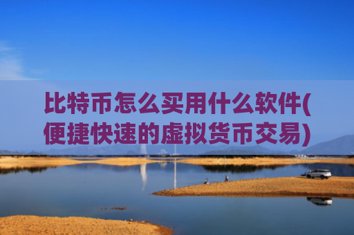 比特币怎么买用什么软件(便捷快速的虚拟货币交易)