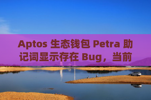 Aptos 生态钱包 Petra 助记词显示存在 Bug,当前已修复漏洞将很快发布更新版本