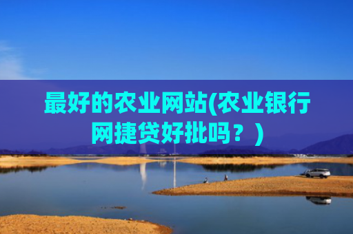 最好的农业网站(农业银行网捷贷好批吗？)