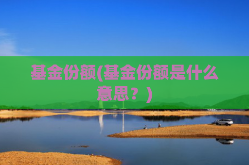 基金份额(基金份额是什么意思？)