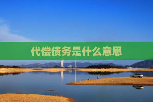 代偿债务是什么意思