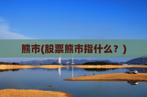 熊市(股票熊市指什么?)