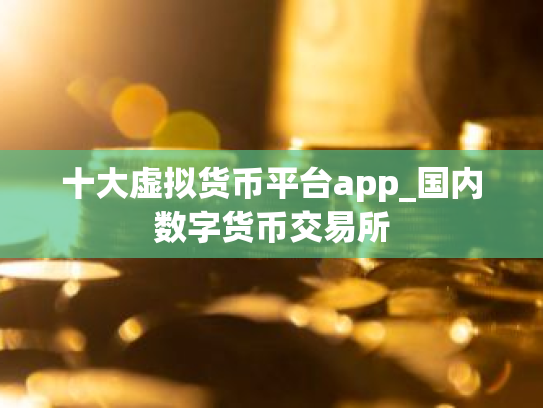 十大虚拟货币平台app_国内数字货币交易所