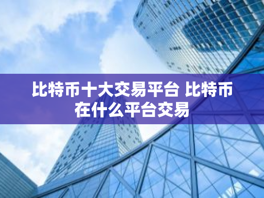 比特币十大交易平台 比特币在什么平台交易
