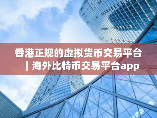 香港正规的虚拟货币交易平台|海外比特币交易平台app