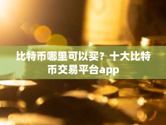 比特币哪里可以买?十大比特币交易平台app