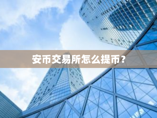 安币交易所怎么提币？