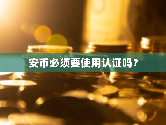 安币必须要使用认证吗？