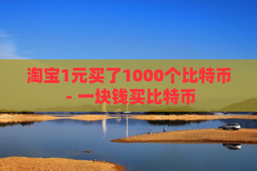 淘宝1元买了1000个比特币 - 一块钱买比特币