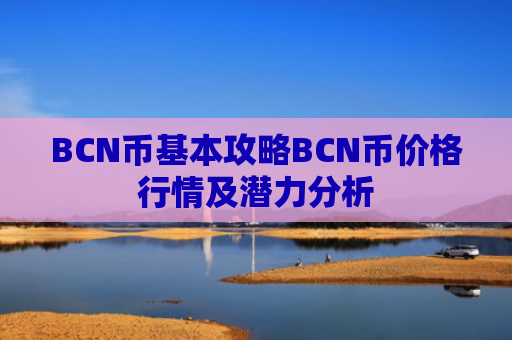 BCN币基本攻略BCN币价格行情及潜力分析